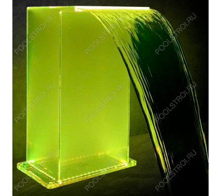 Водопад Aquaviva Г-образный (600х300 мм), RGB LED
