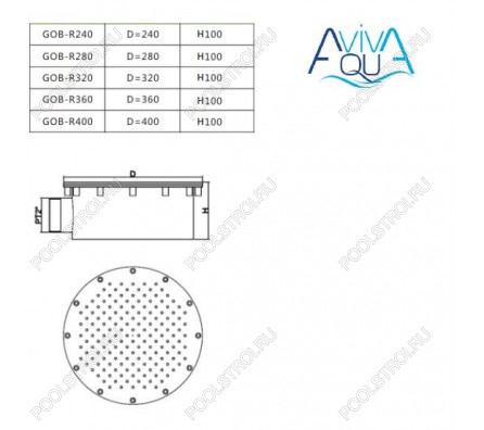 Гейзер Aquaviva GOB-R320 (D320 мм)